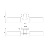 Alora Wynwood 23-in Wall/Vanity Light