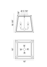 Matteo Ceiling Mount X72104MB