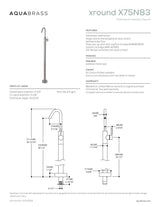 Floormount lavatory faucet