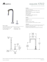 2-piece lavatory faucet with side joystick