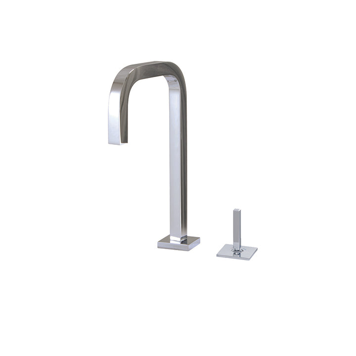 2-piece lavatory faucet with side joystick