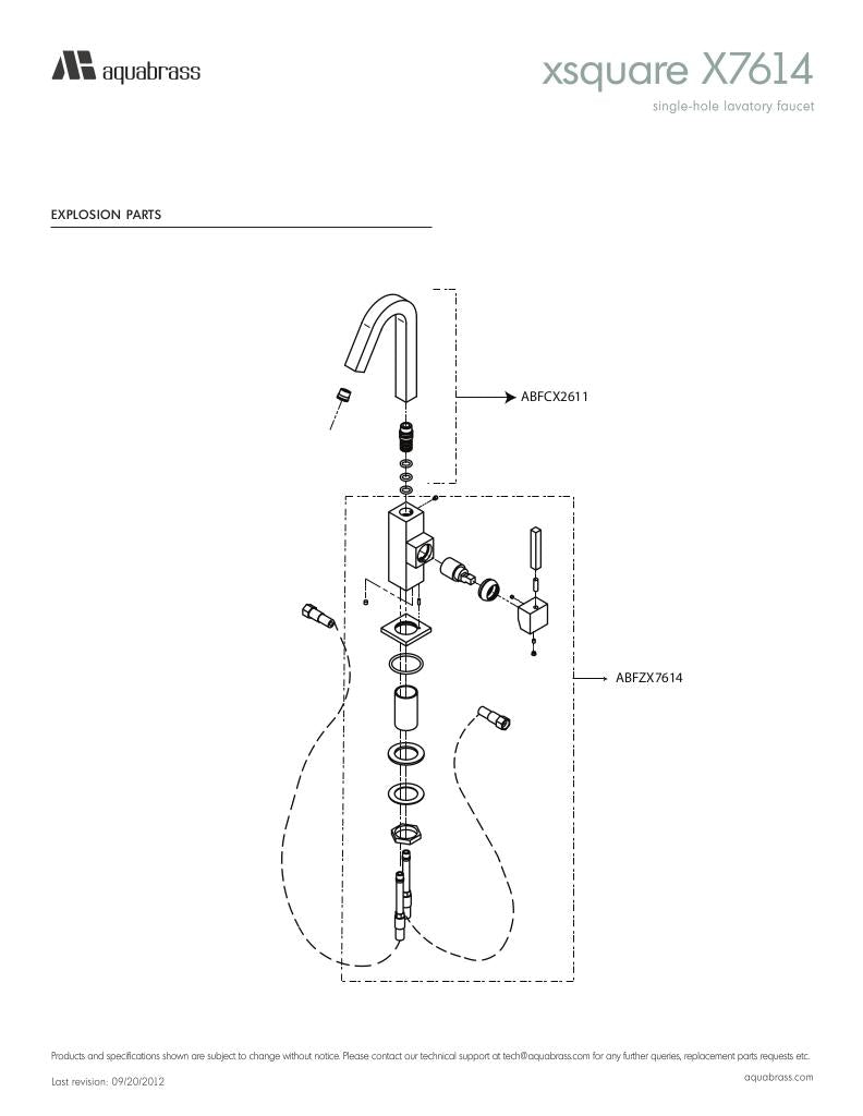 Single-hole lavatory faucet