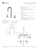 Widespread lavatory faucet