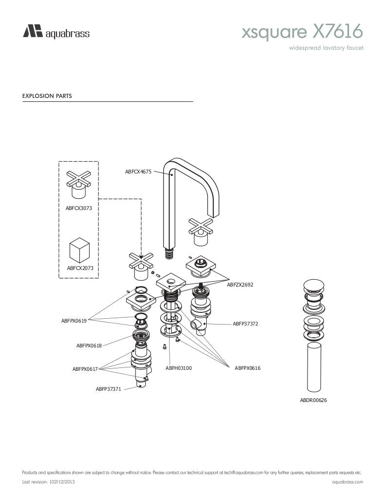Widespread lavatory faucet