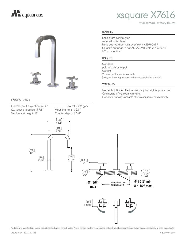 Widespread lavatory faucet