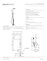 Floormount tub filler with handshower