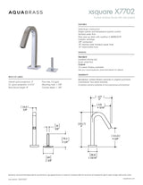 2-piece lavatory faucet with side joystick