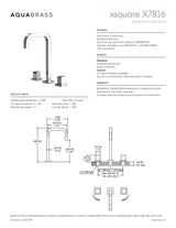 Widespread lavatory faucet