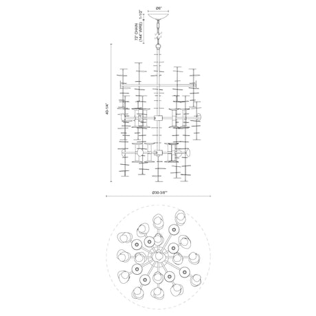 Alora Yukari 41-in Chandelier