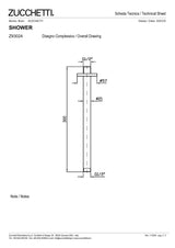 Ceiling mounted shower arm