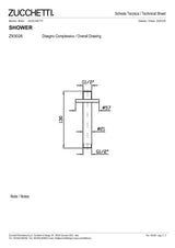 Ceiling mounted shower arm