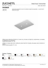 370x240mm built-in shower head, led lights