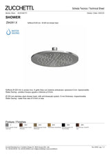 Ø 220 mm shower head