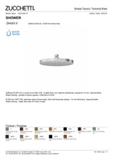 Ø 200 mm shower head