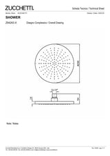 Ø 200 mm shower head