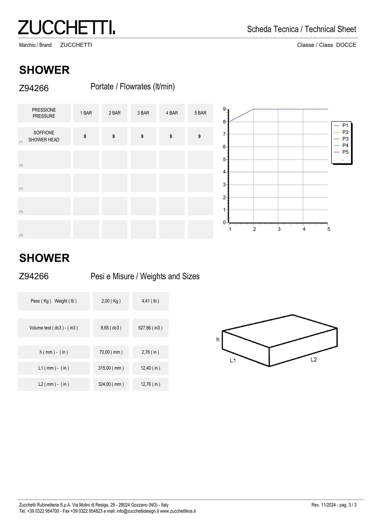 Ø 300 mm shower head