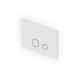 Toilet flush plate