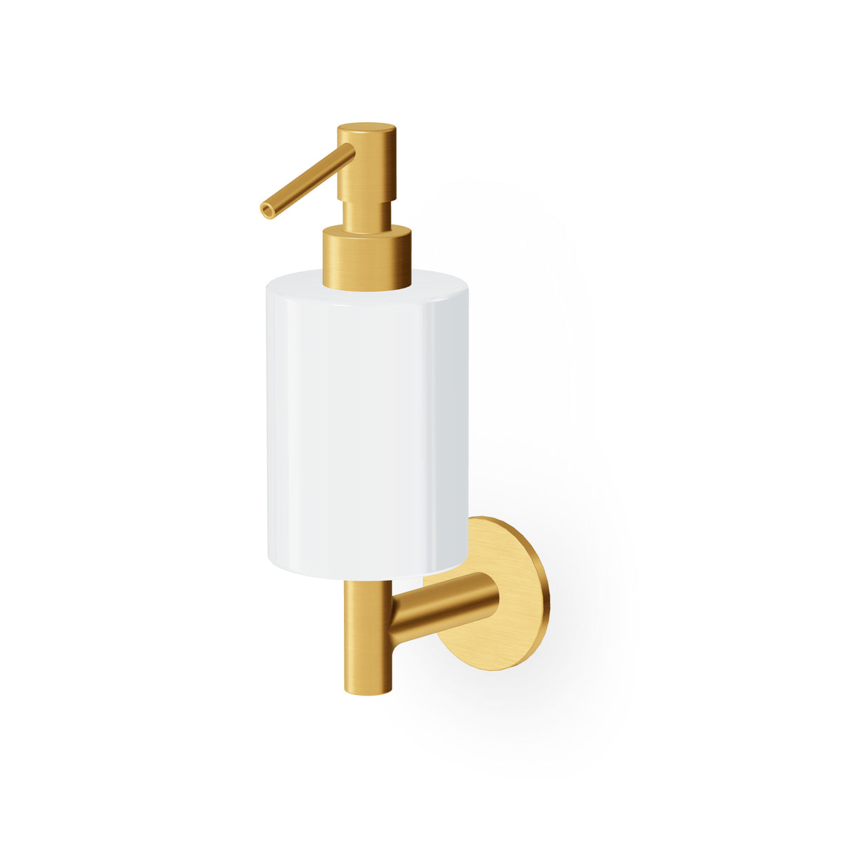 Wall mounted soap dispenser.