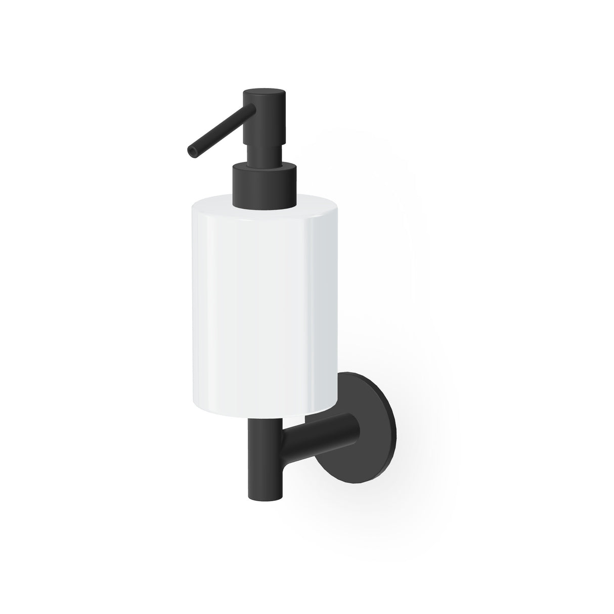 Wall mounted soap dispenser.