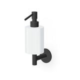 Wall mounted soap dispenser.