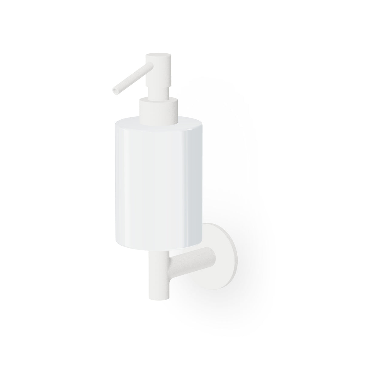Wall mounted soap dispenser.