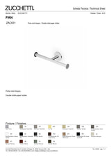 Double toilet-paper holder.