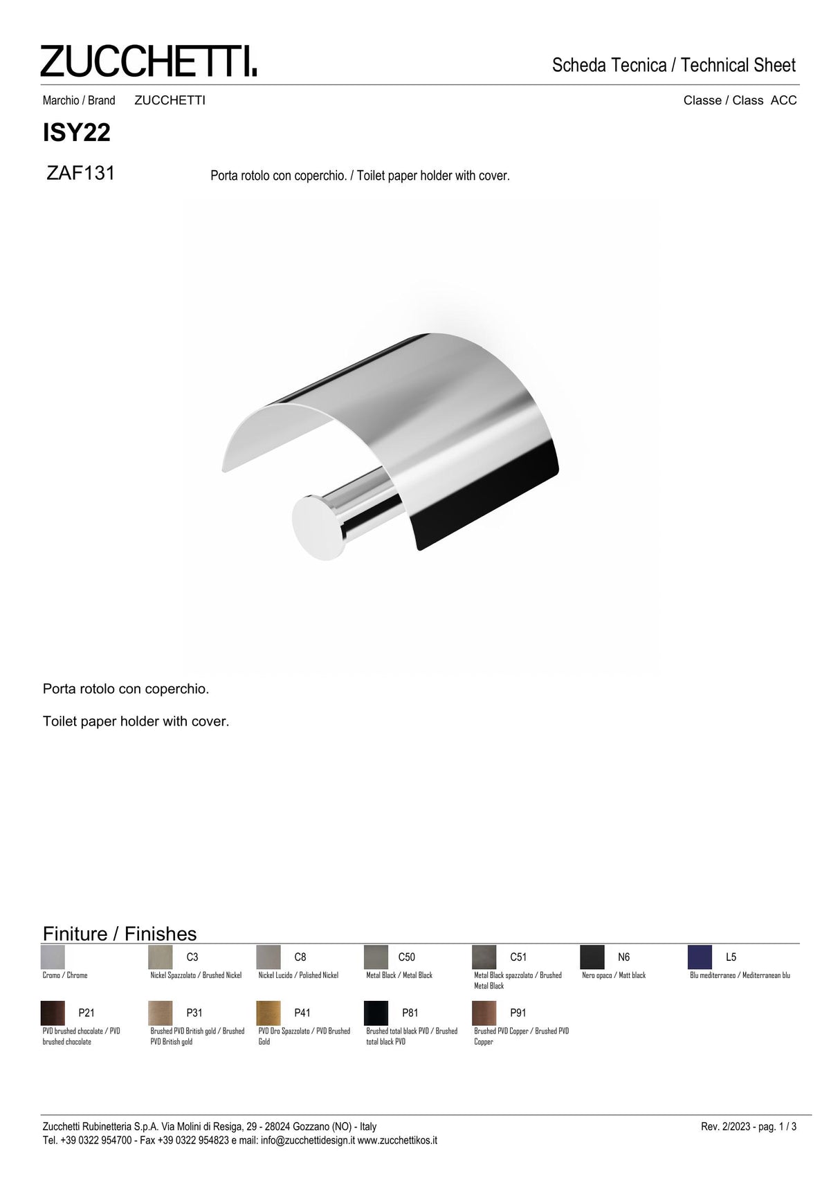 Toilet paper holder with cover
