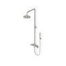 Shower column with exposed thermostatic mixer