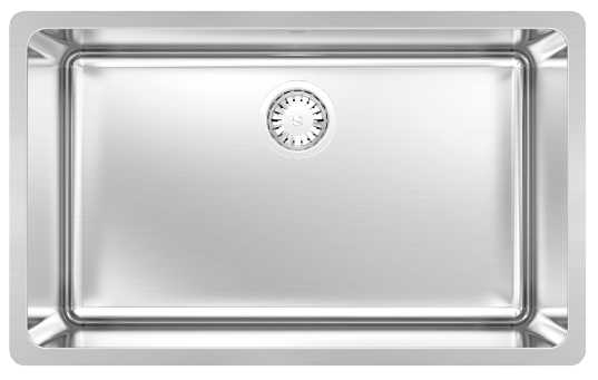 Zeffiro Laundry U 32" Laundry Single Sink, Undermount, 16 Gauge, R25, Single Box