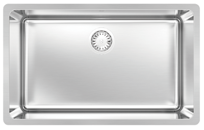 Zeffiro Laundry U 32" Laundry Single Sink, Undermount, 16 Gauge, R25, Single Box