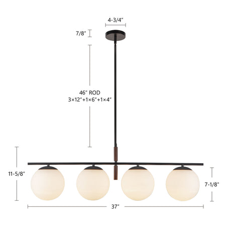 Alora Mood Zuri 37-in Linear Pendant