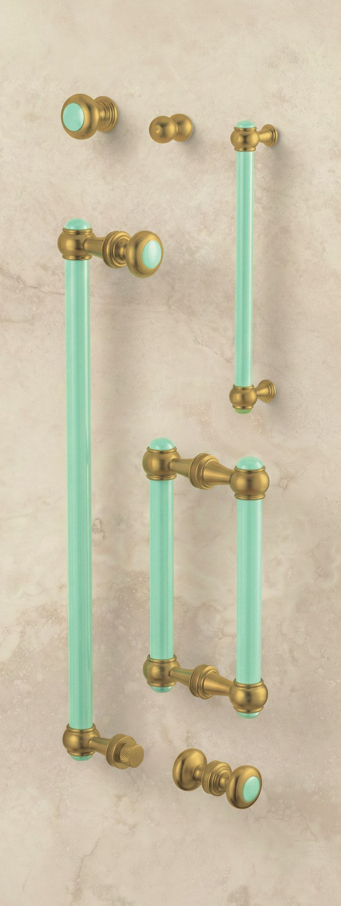 Rubinet Fleimish Shower Door Back to Back Pull 12" centre (13 5/8") (9NFM12)