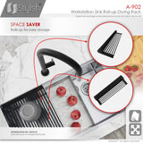 16 3/4" Workstation Sink Roll-up Drying Rack/Trivet