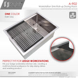 16 3/4" Workstation Sink Roll-up Drying Rack/Trivet