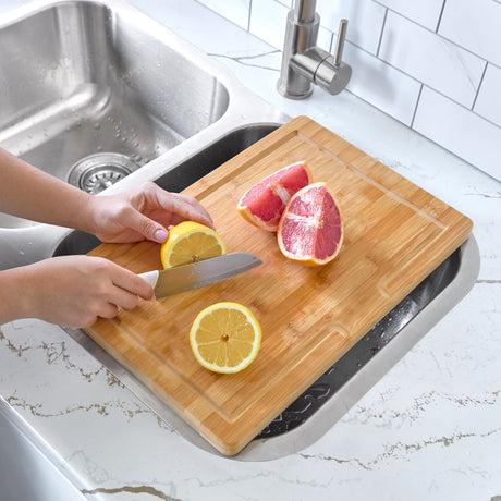 18" Bamboo Over the Sink Cutting Board