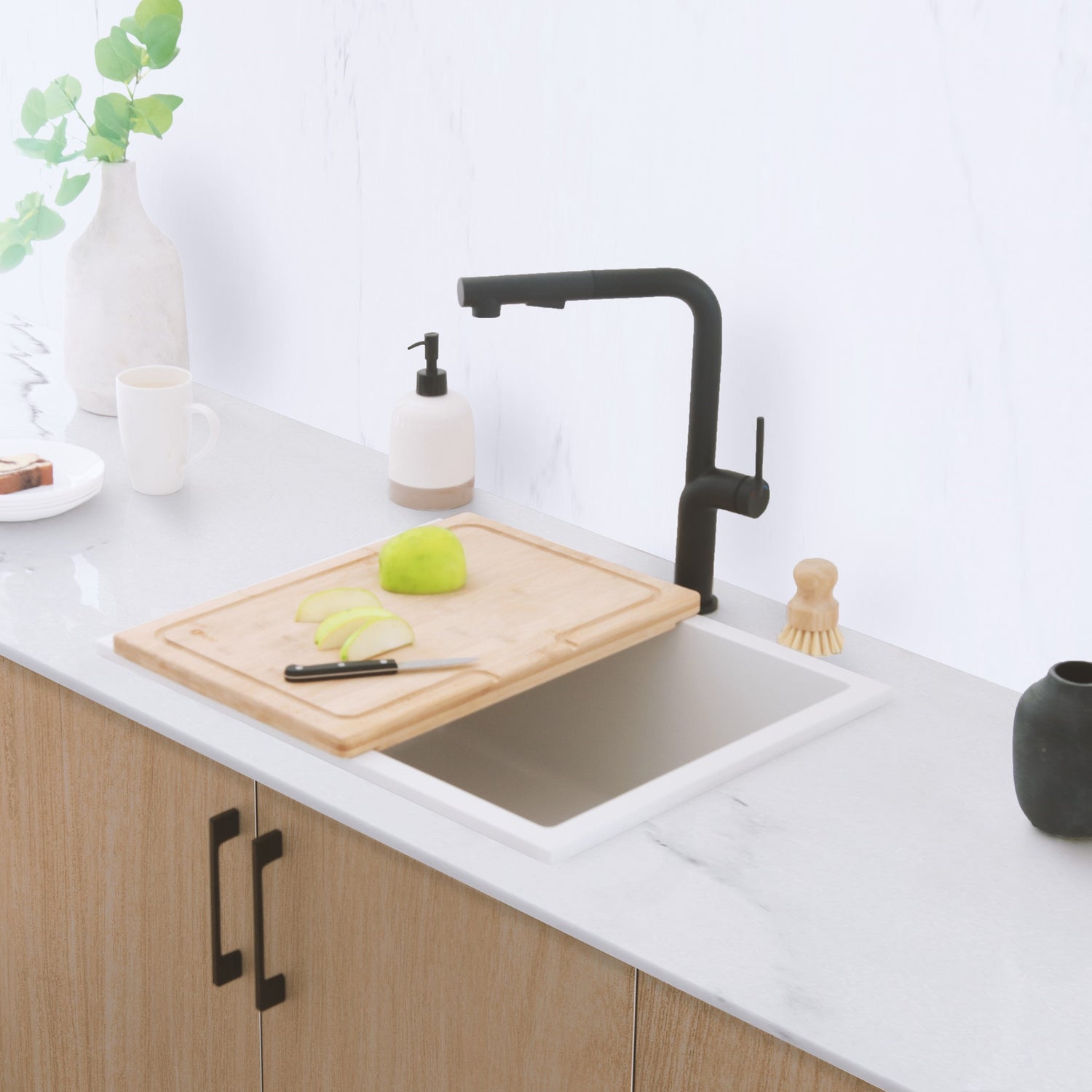 18" Bamboo Over the Sink Cutting Board