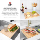 15 1/8" Bamboo Workstation Cutting Board