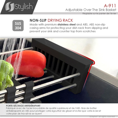 17 1/4" Over the Sink Adjustable Dish Rack
