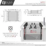 17 1/4" Over the Sink Adjustable Dish Rack