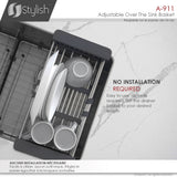 17 1/4" Over the Sink Adjustable Dish Rack