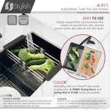 17 1/4" Over the Sink Adjustable Dish Rack