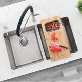 18" Bamboo Cutting Board with 1 Collapsible Container