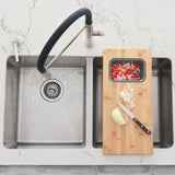 18" Bamboo Cutting Board with 1 Collapsible Container