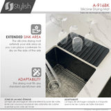 20 1/2" Silicone Drying Mat and Trivet