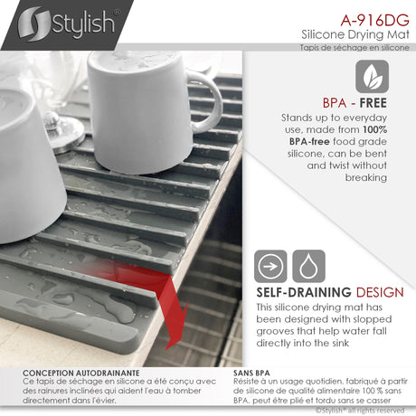 20 1/2" Silicone Drying Mat and Trivet