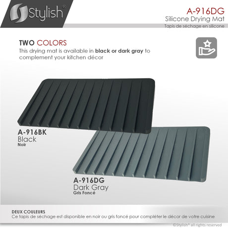 20 1/2" Silicone Drying Mat and Trivet