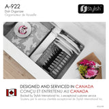 16 3/4" Over Sink Dish Organizer Black