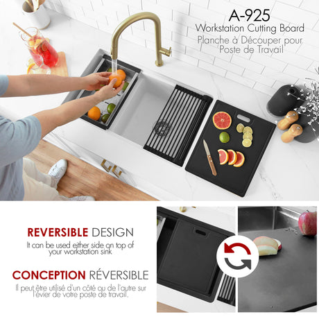18" Wood Fiber Workstation Cutting Board