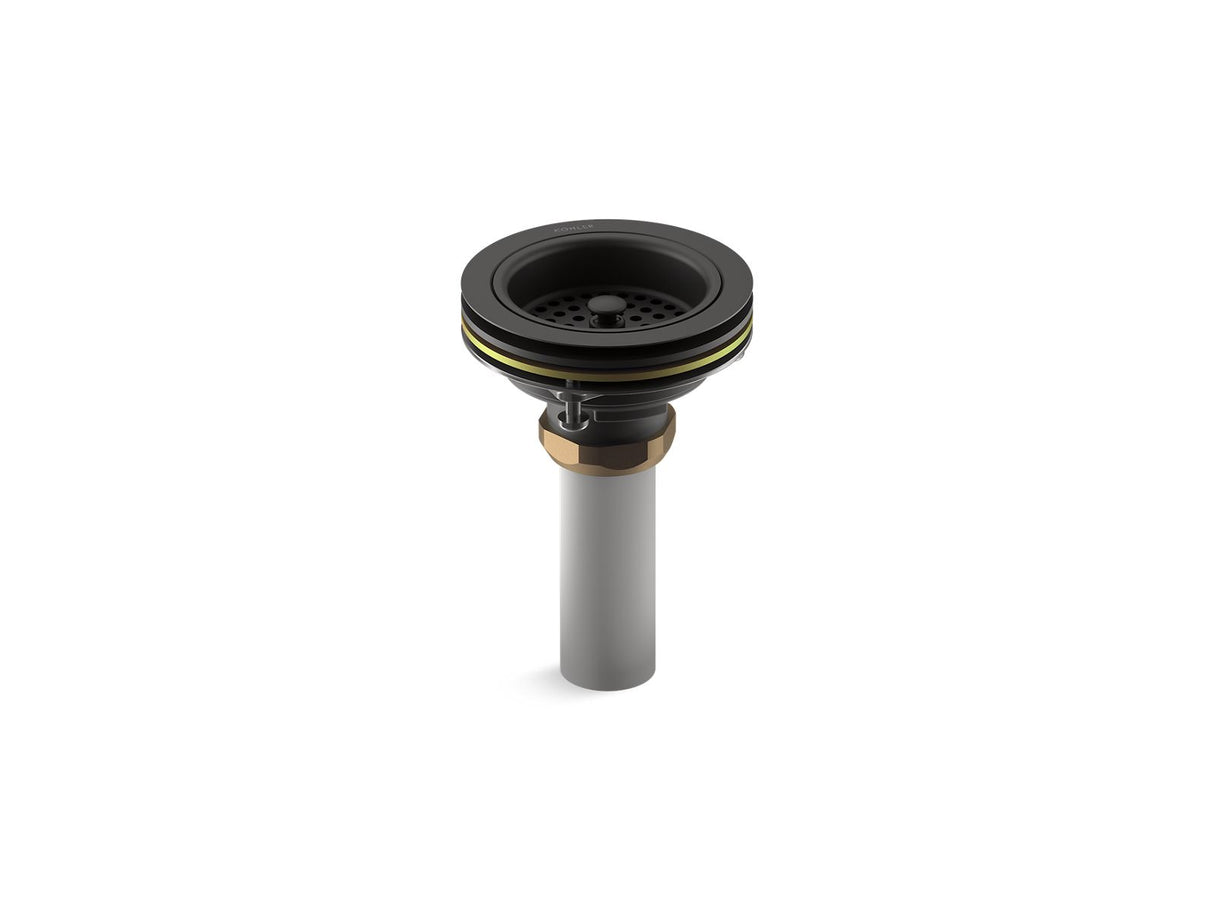 Duostrainer® Sink drain and strainer with tailpiece