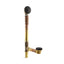 Clearflo Brass toe tap bath drain